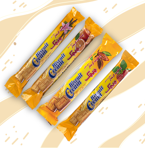 بیسکویت کرمدار 8 تایی